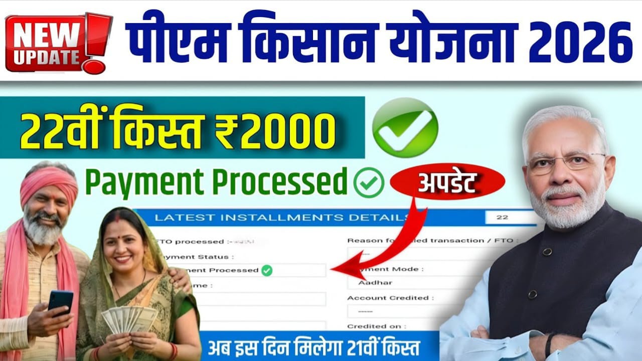PM Kisan 22th Installment date